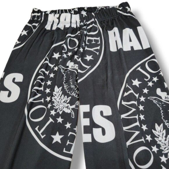 Ramones Pants Size Small W21"xL29.5" Ramones 1-2-3-4 Leggings Punk Rock Printed - Picture 4 of 5